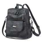 HONGLONG PU Leather Backpack Purse for Women Casual Handbag Ladies Shoulder Bags